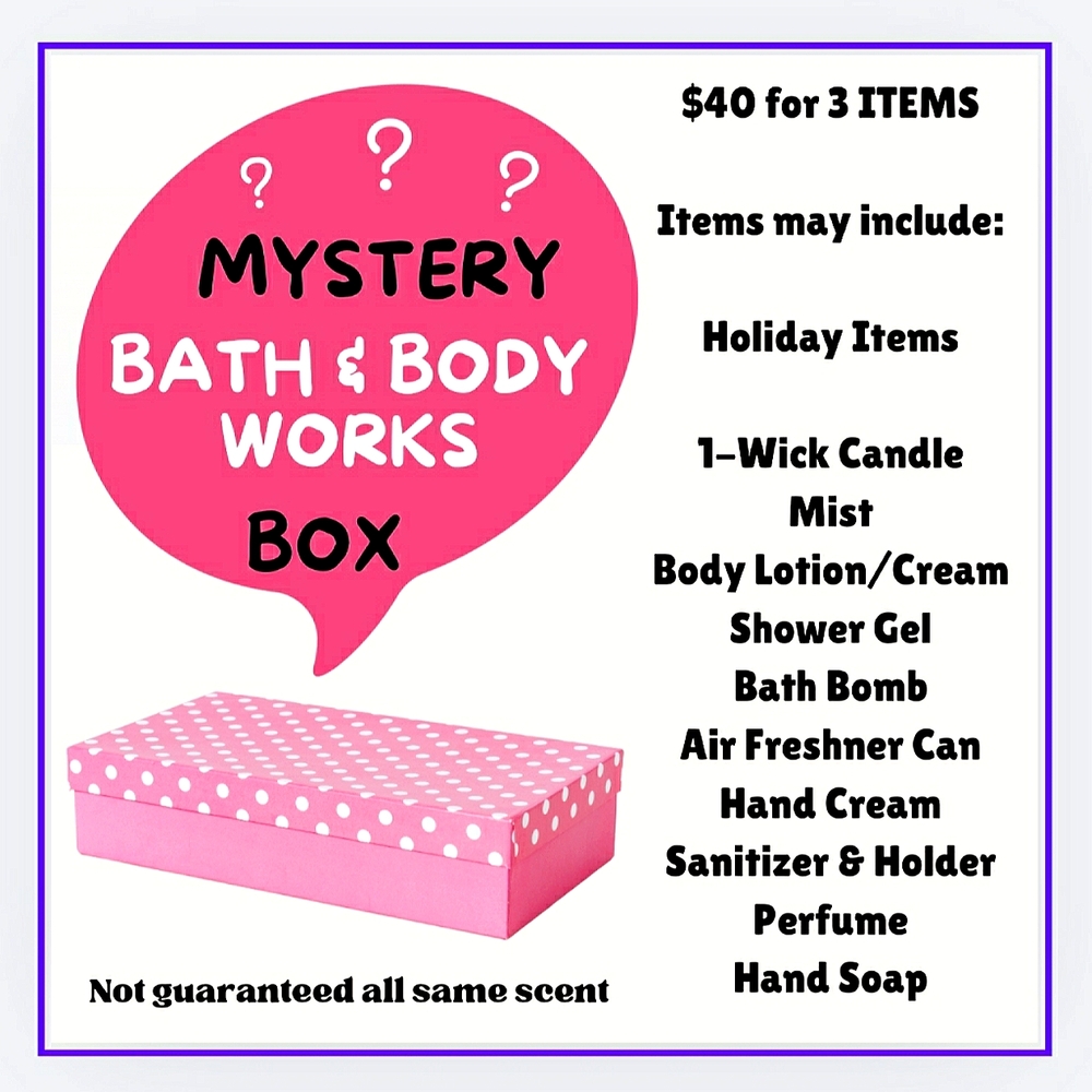 🔥BBW MYSTERY BOX-MAX 5lbs. 3 Items